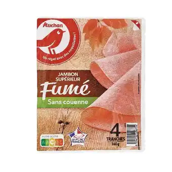 Auchan Jambon supérieur fumé auchan offre