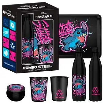 Auchan Le combo steel disney - stitch neon rose offre