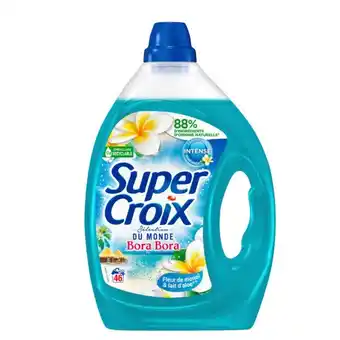 Lessive liquide fleur de monoï et l'ait d'aloe super croix