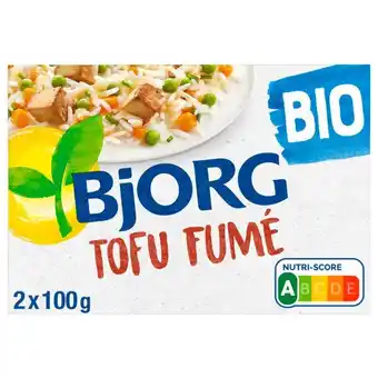 Auchan Bandeau 60% de remise immédiate sur le deuxième produit bio bjorg offre