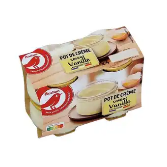 Auchan Pot de crème saveur vanille auchan offre
