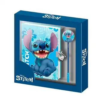 Auchan Carnet de note et crayons stitch offre