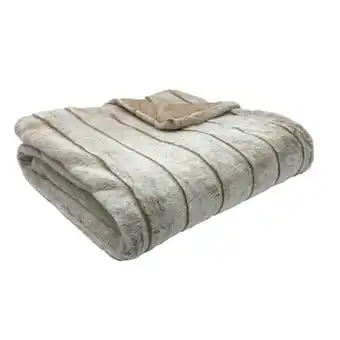 Auchan Plaid fausse fourrure actuel offre