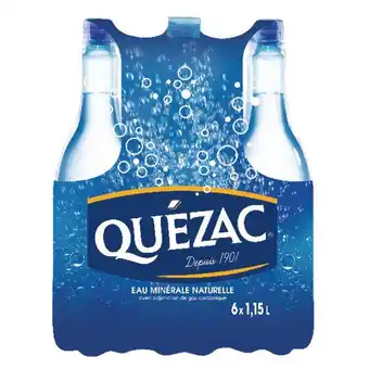Auchan Eau minerale naturelle gazeuse quezac offre