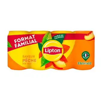 Auchan Lipton ice tea pêche offre