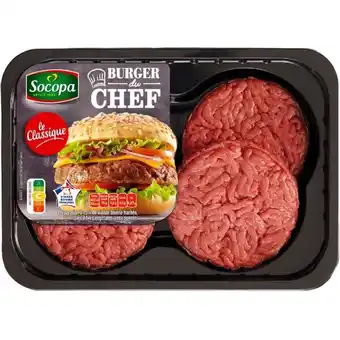 Auchan 4 burgers du chef socopa offre