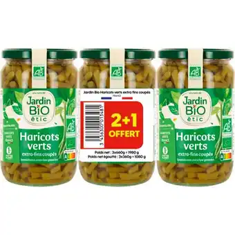 Auchan Haricots verts bio jardin étic offre
