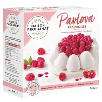 Auchan Pavlova framboises surgelée maison prolainat offre