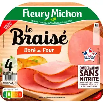 Auchan Jambon le braise fleury michon offre
