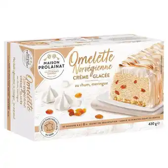 Auchan Omelette norvégienne glacée maison prolainat offre