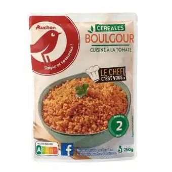 Auchan Boulgour cuisiné à la tomate auchan offre