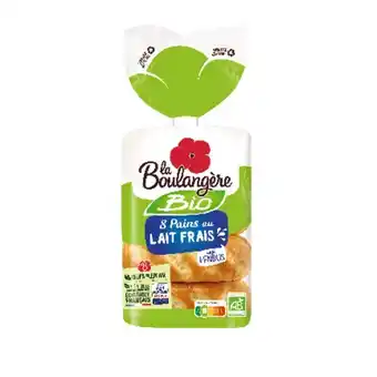 Auchan Pains au lait frais bio la boulangère offre