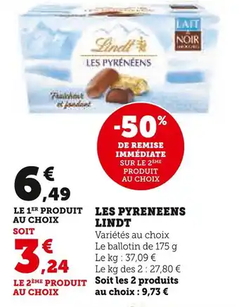 U Express Lindt les pyreneens offre