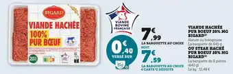 U Express Bigard viande hachée pur boeuf 20% mg offre