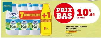 U Express Lactel lait uht demi ecreme bio offre