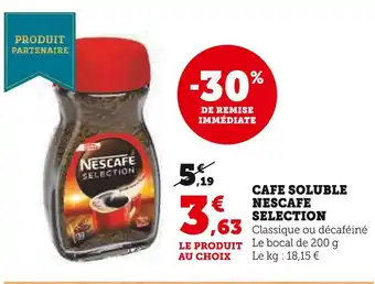 U Express Nescafe selection cafe soluble offre
