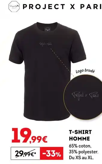 Sport 2000 Project x paris t-shirt homme offre