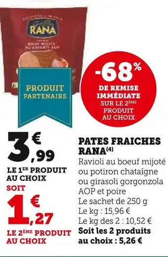 U Express Rana pates fraiches offre
