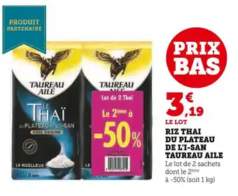 U Express Taureau aile riz thai du plateau de l'i-san offre