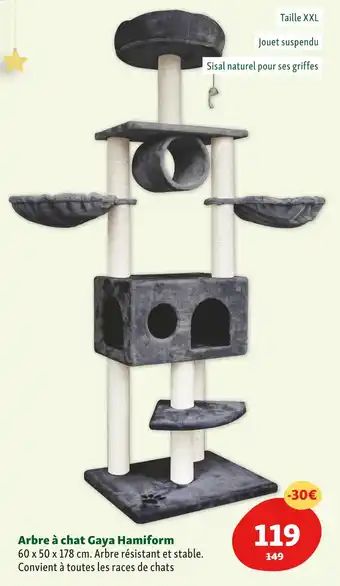 Maxi Zoo Hamiform arbre à chat gaya offre