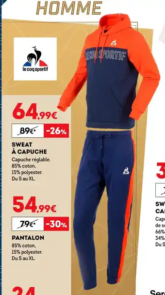 Le coq sportif sweat Ă capuche / pantalon