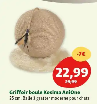 Maxi Zoo Anione griffoir boule kosima offre