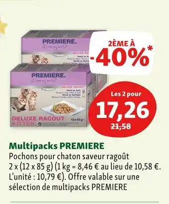 Maxi Zoo Premiere multipacks premiere offre
