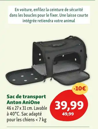 Maxi Zoo Anione sac de transport anton offre