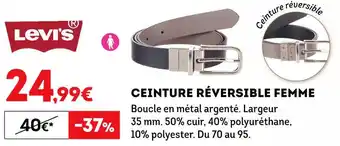 Sport 2000 Levi's ceinture réversible femme offre
