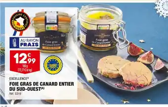 ALDI Excellence foie gras de canard entier du sud-ouest offre