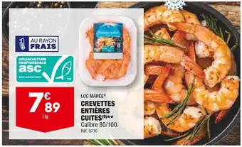 ALDI Loc marée crevettes entières cuites offre