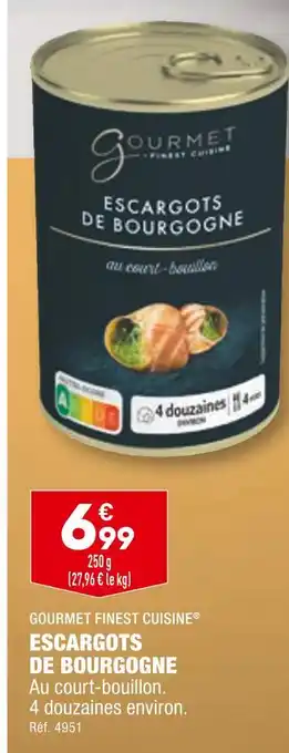 ALDI Gourmet finest cuisine escargots de bourgogne offre