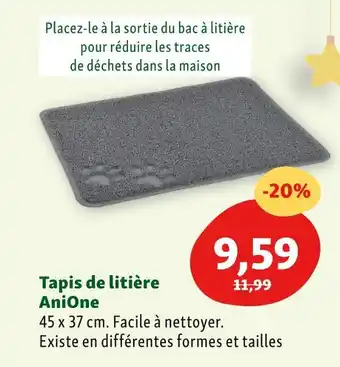 Maxi Zoo Anione tapis de litière offre