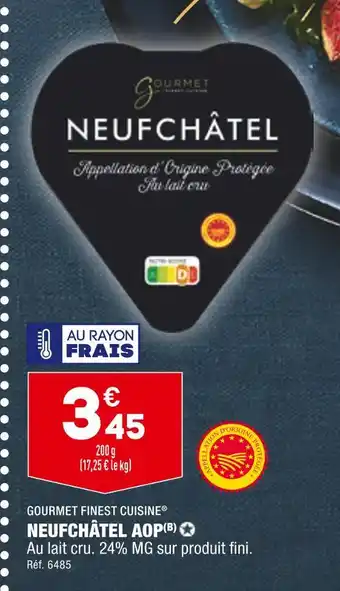 Gourmet finest cuisine neufchâtel aop