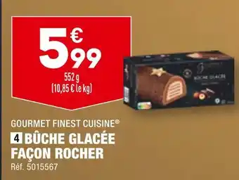 ALDI Gourmet finest cuisine bûche glacée façon rocher offre