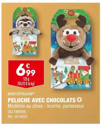 ALDI Wintertraum peluche avec chocolats offre