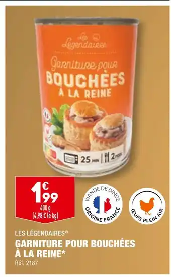 Les légendaires garniture pour bouchées à la reine