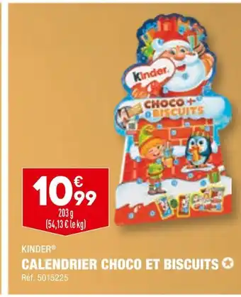 ALDI Kinder calendrier choco et biscuits offre