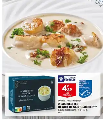 ALDI Gourmet finest cuisine 2 cassolettes de noix de saint-jacques offre