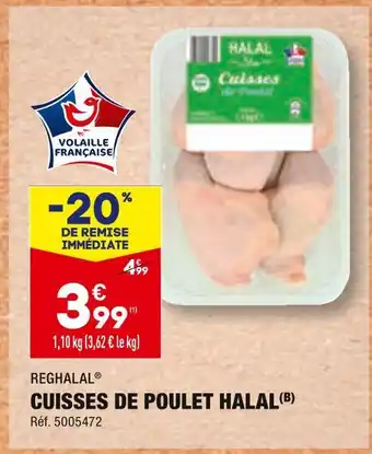 ALDI Cuisses de poulet halal offre