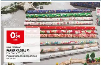 ALDI Home creation papier cadeau offre