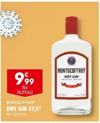 Montgeoffroy dry gin 37,5°