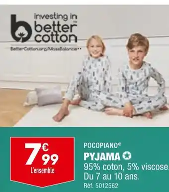 ALDI Pocopiano pyjama offre