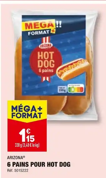 ALDI Arizona 6 pains pour hot dog offre