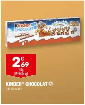 ALDI Kinder chocolat offre
