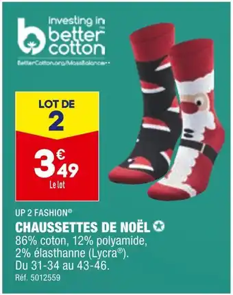 ALDI Up 2 fashion chaussettes de noël offre