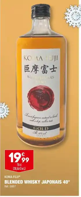 ALDI Koma fuji blended whisky japonais 40° offre