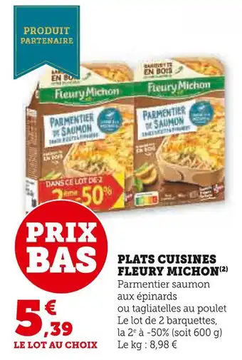 Super U Fleury michon plats cuisines offre
