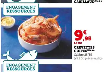 Super U Crevettes cuites offre