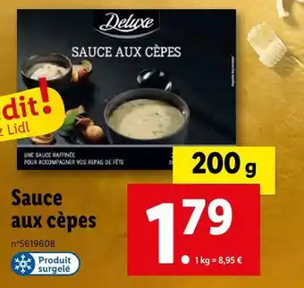 Lidl Deluxe sauce produit offre